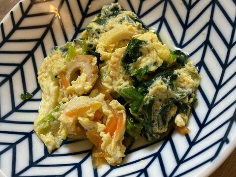 めんつゆで簡単!ほうれん草のたまごとじ